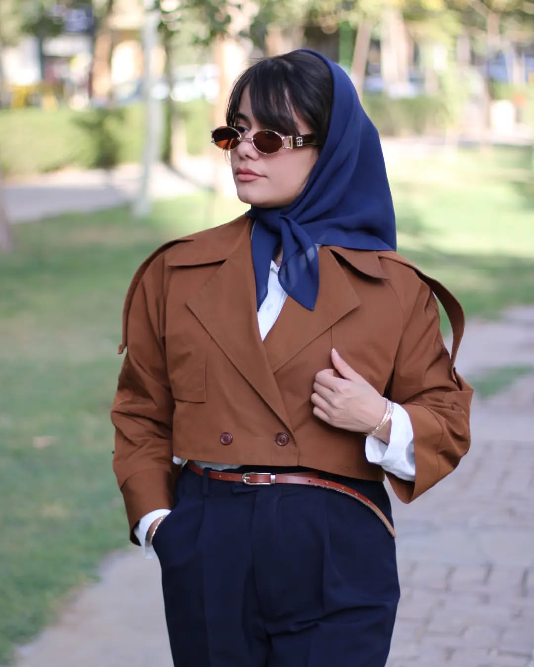 ترنچ کت کراپ